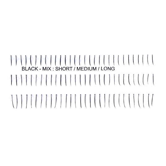 Jean Marin K&uuml;nstliche Wimpern Knotted Singles Natural 90st&uuml;ck Gemischt